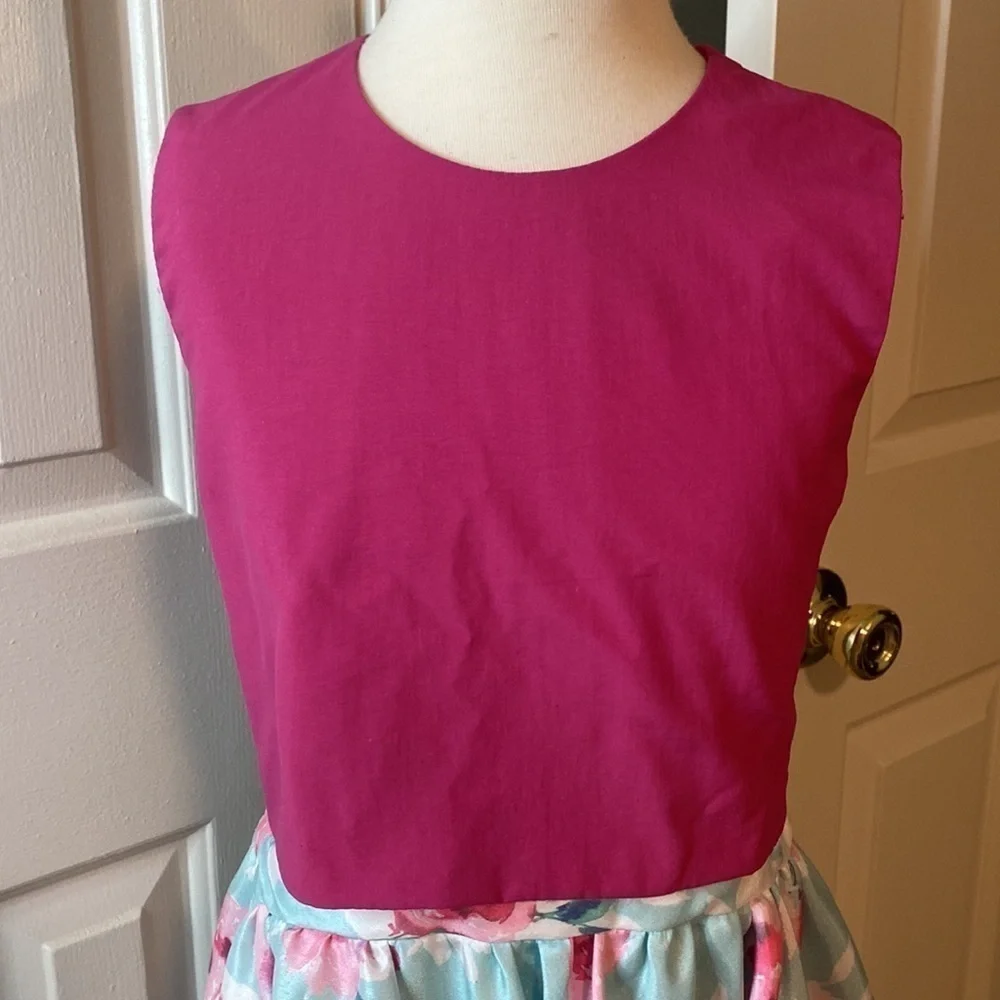 Custom Made Zippered Back Top & Floral Skirt- NEW